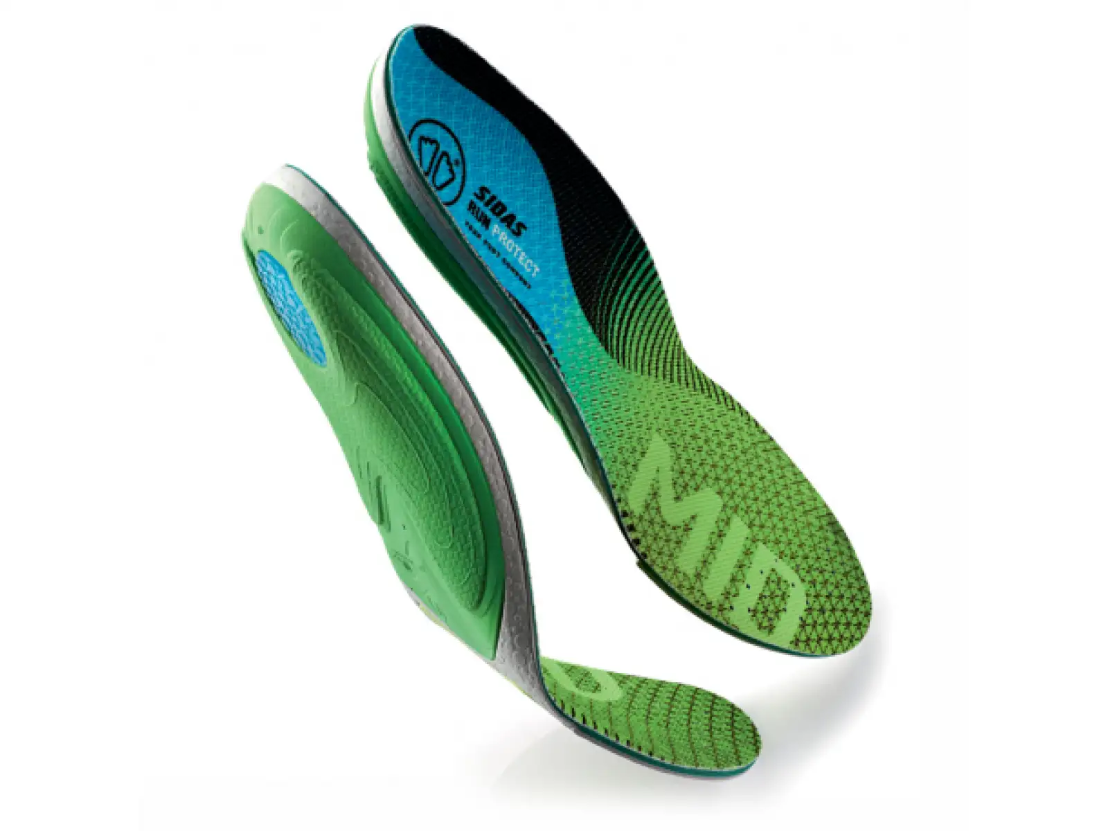 Sidas 3feet Run Protect Mid Arch Einlagen für Laufschuhe mittlerer Fußgewölbe 1 Paar
