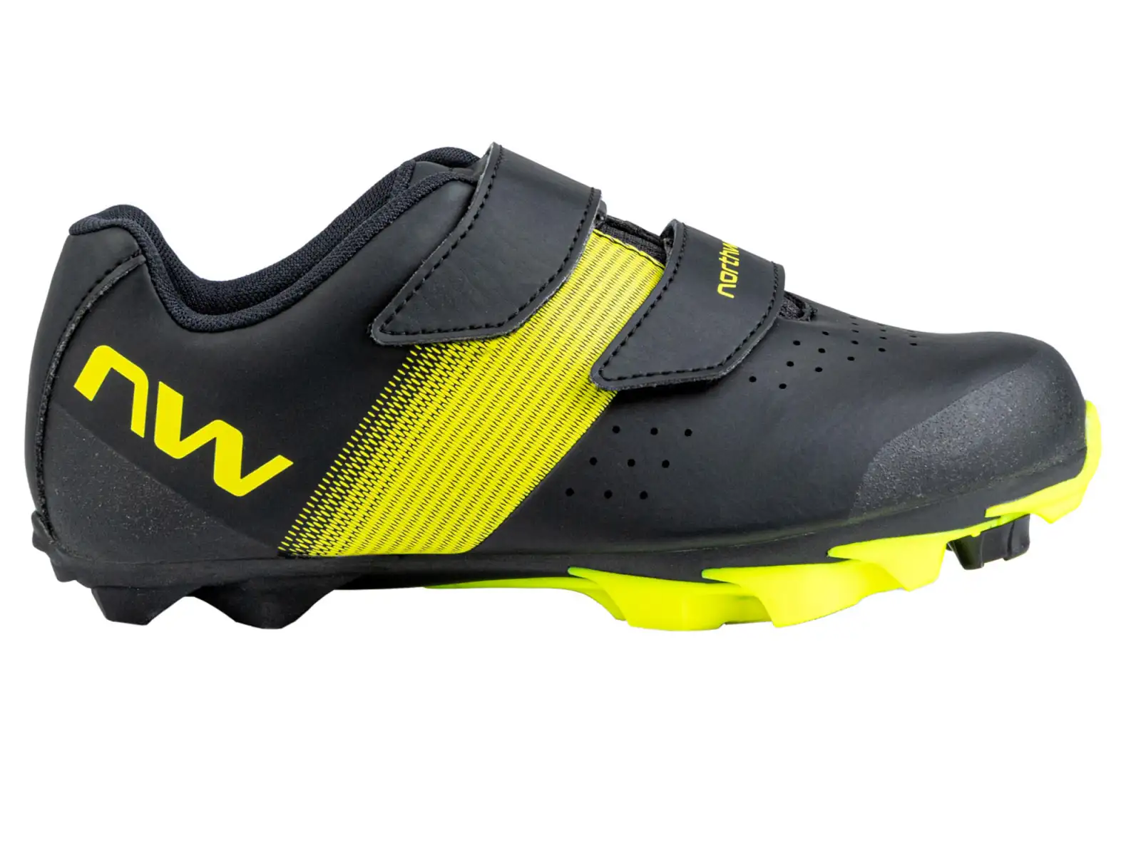 Northwave Hammer Junior Kinder XC-Schuhe Black/Yellow Fluo