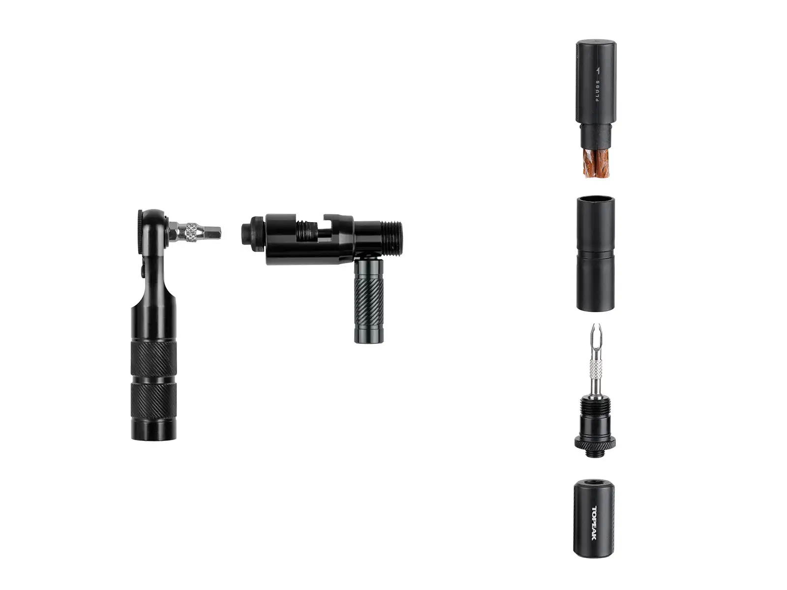 Topeak Ratchet'n Roll Pro Werkzeugset mit Ratsche 17 Funktionen Schwarz