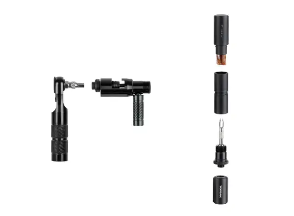 Topeak Ratchet'n Roll Pro Werkzeugset mit Ratsche 17 Funktionen Schwarz
