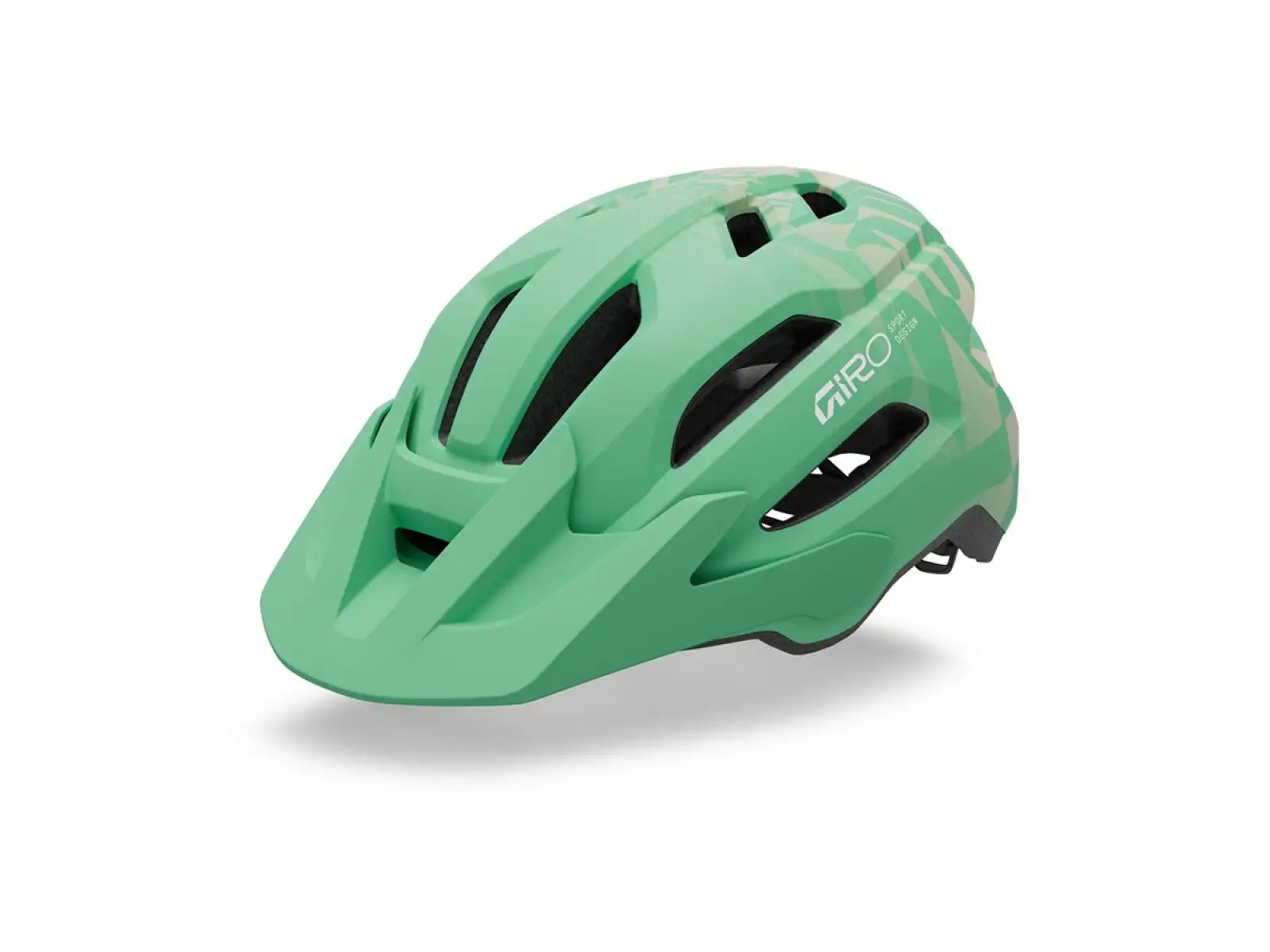 Giro Fixture II MIPS Youth Kinderhelm Mat Green Rush