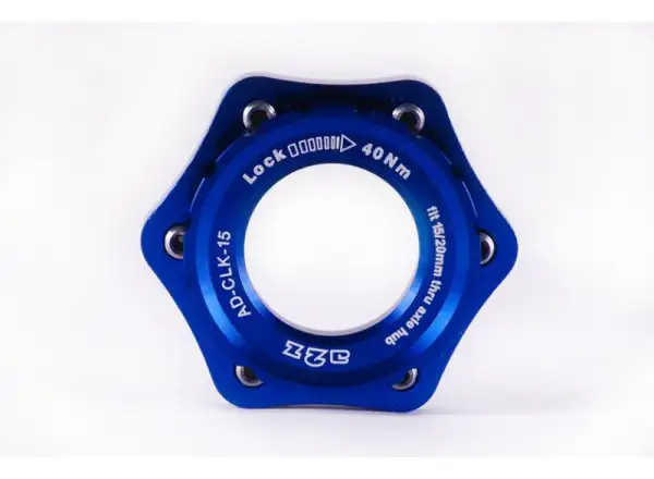 A2Z CLK Centerlock Adapter 6-Loch 15 mm Blau