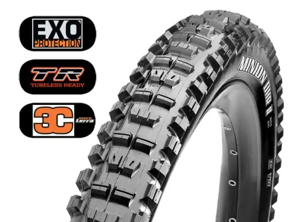 Maxxis Minion DHR II 26x2.40" WT 3C MaxxTerra EXO TR MTB Reifen Kevlar
