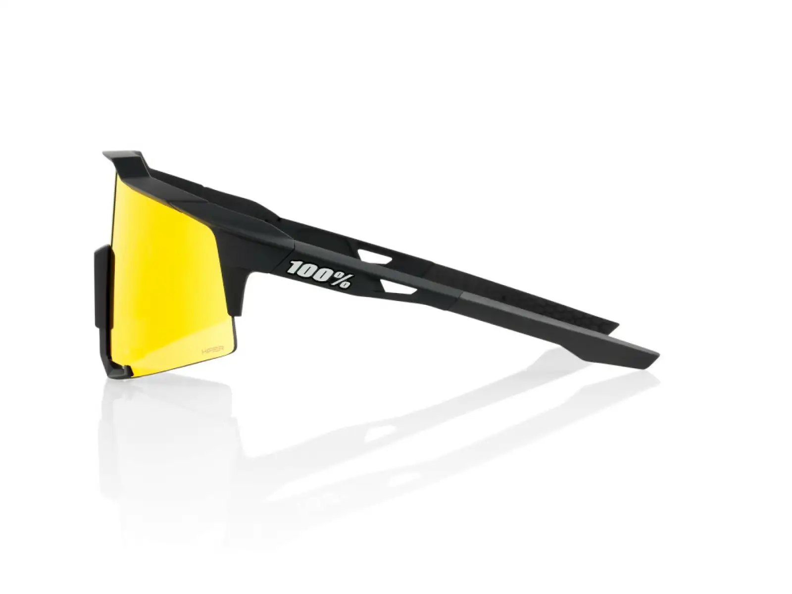 100% Performance Speedcraft Radbrille Soft Tact Black/HIPER Rot Multilayer