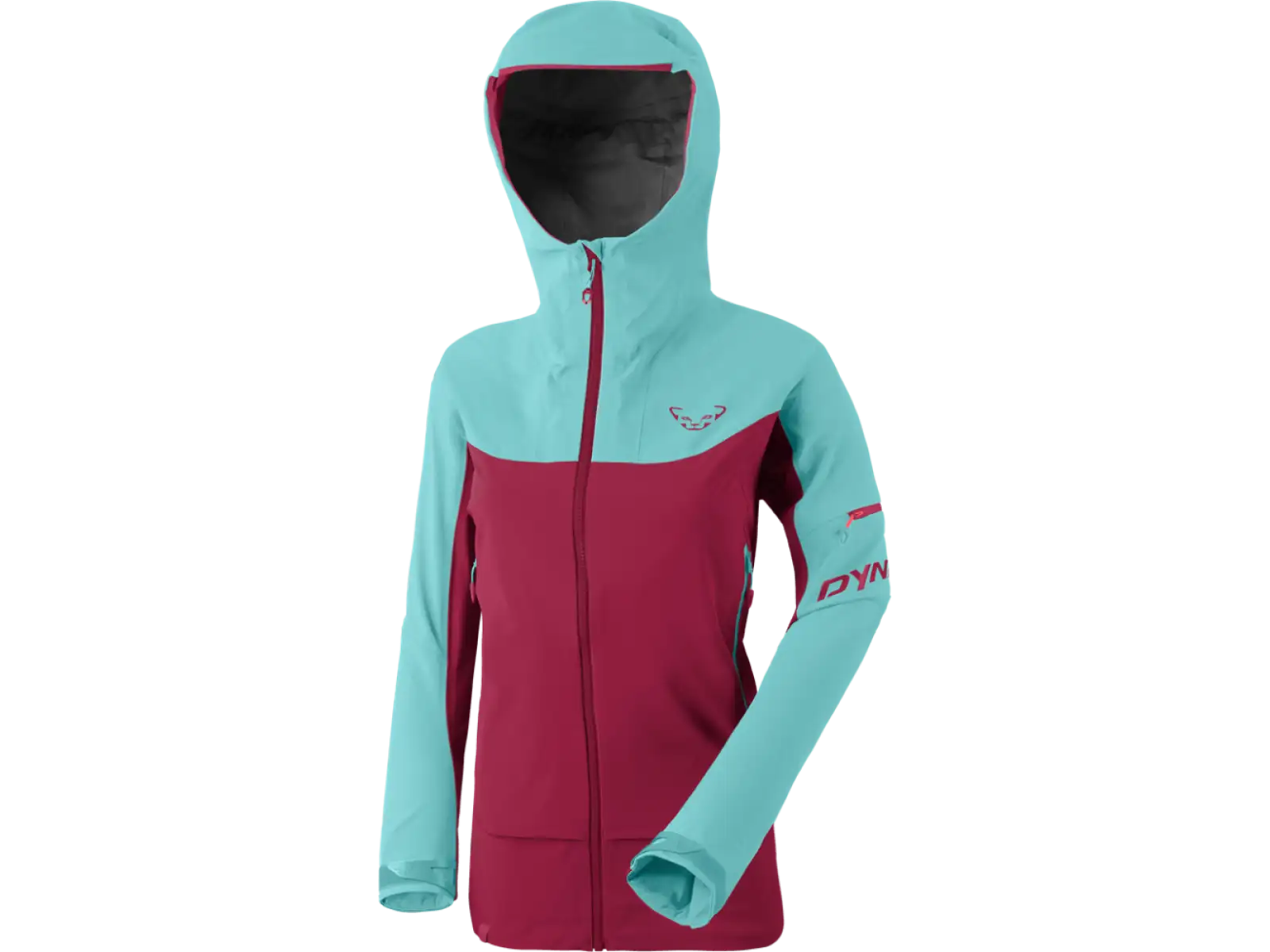 Dynafit Beast Hybrid Damenjacke Marineblau/Rübenrot
