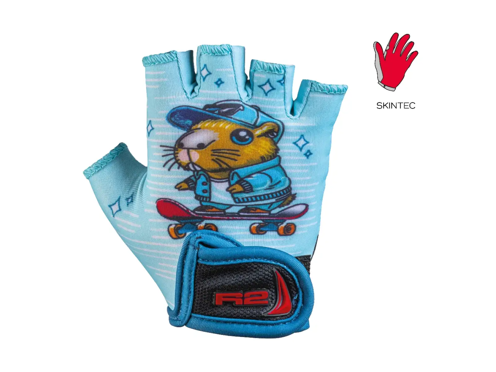 R2 Voska Kinder-Fahrradhandschuhe blau