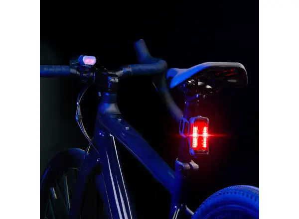 Lezyne Radar React StVZO System Vorder und Rücklicht Black