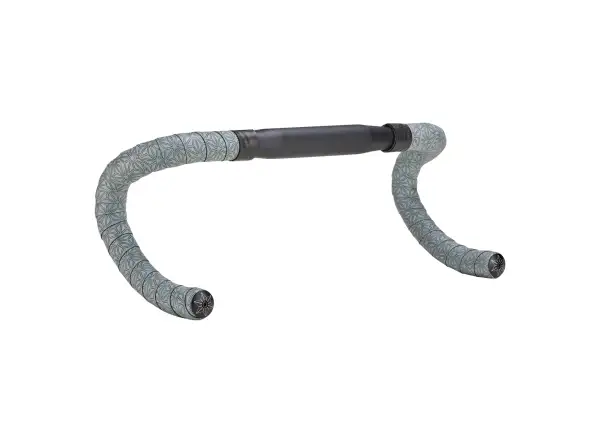 Supacaz Super Sticky Kush Classic Lenkerband Gun Metal mit Ano Black Plugs