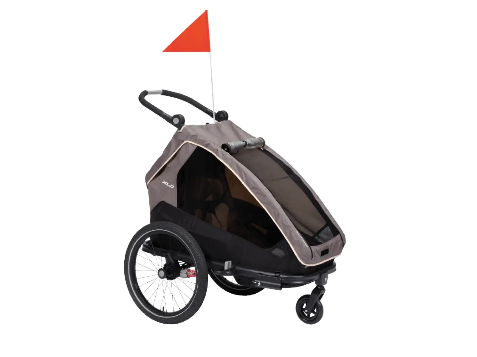 XLC MONOs BS-C09 Kinderanhänger 20" grau/beige/anthrazit