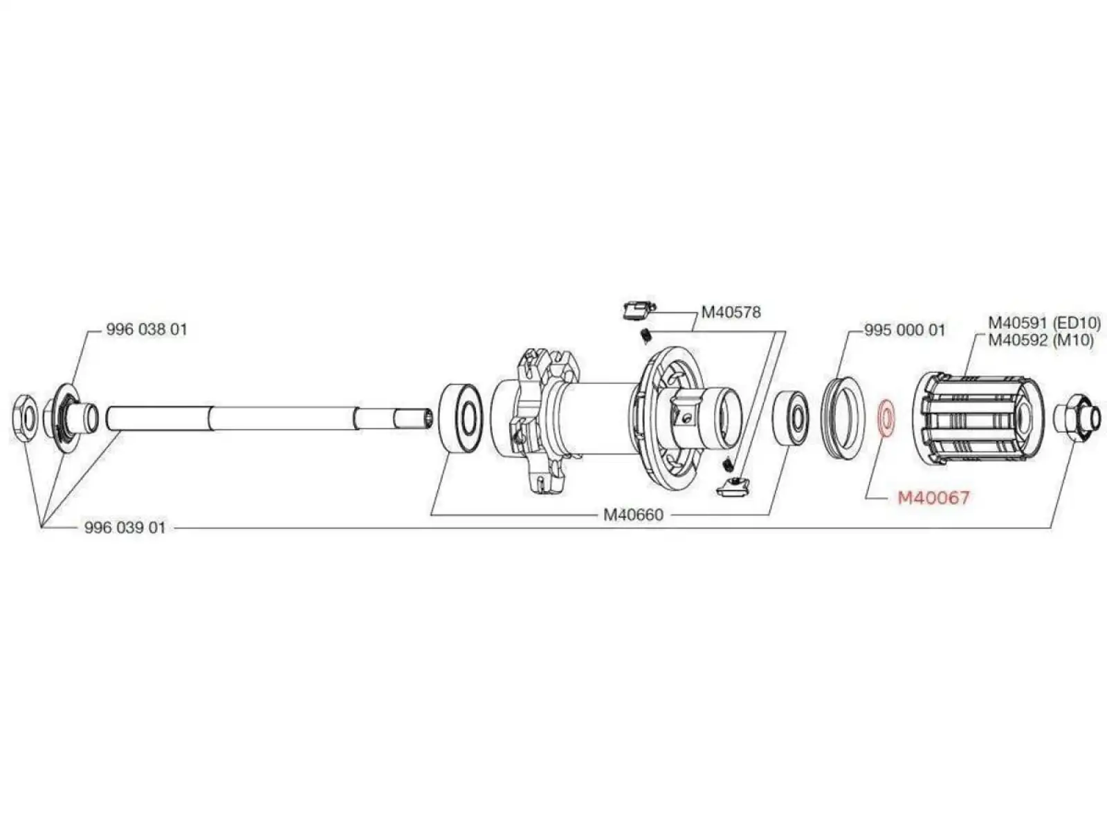 Mavic interner Freilauf-Abstandshalter FTSL/FTSX 1 Stück