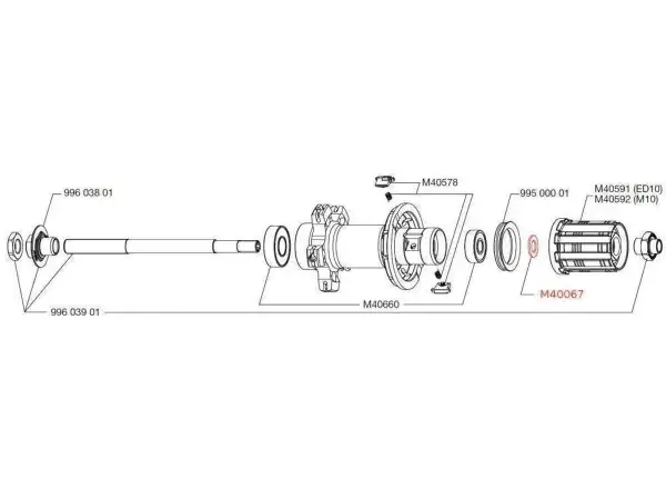 Mavic interner Freilauf-Abstandshalter FTSL/FTSX 1 Stück
