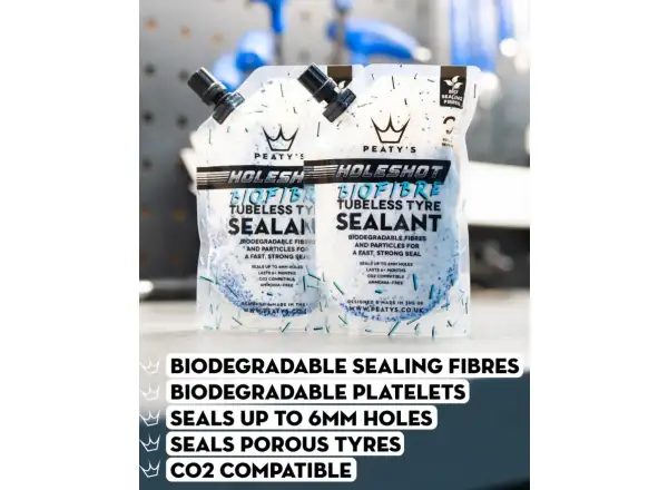 Peatys Holeshot Tubeless Umbaukit für Straße und Schotter - Band 21 mm.