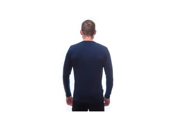 Sensor Merino Active PT Mountains Herren T-Shirt Langarm Deep Blue