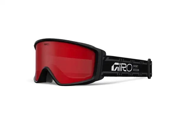 Giro Index 2.0 Skibrille schwarz Stacked|Amber Scarlet
