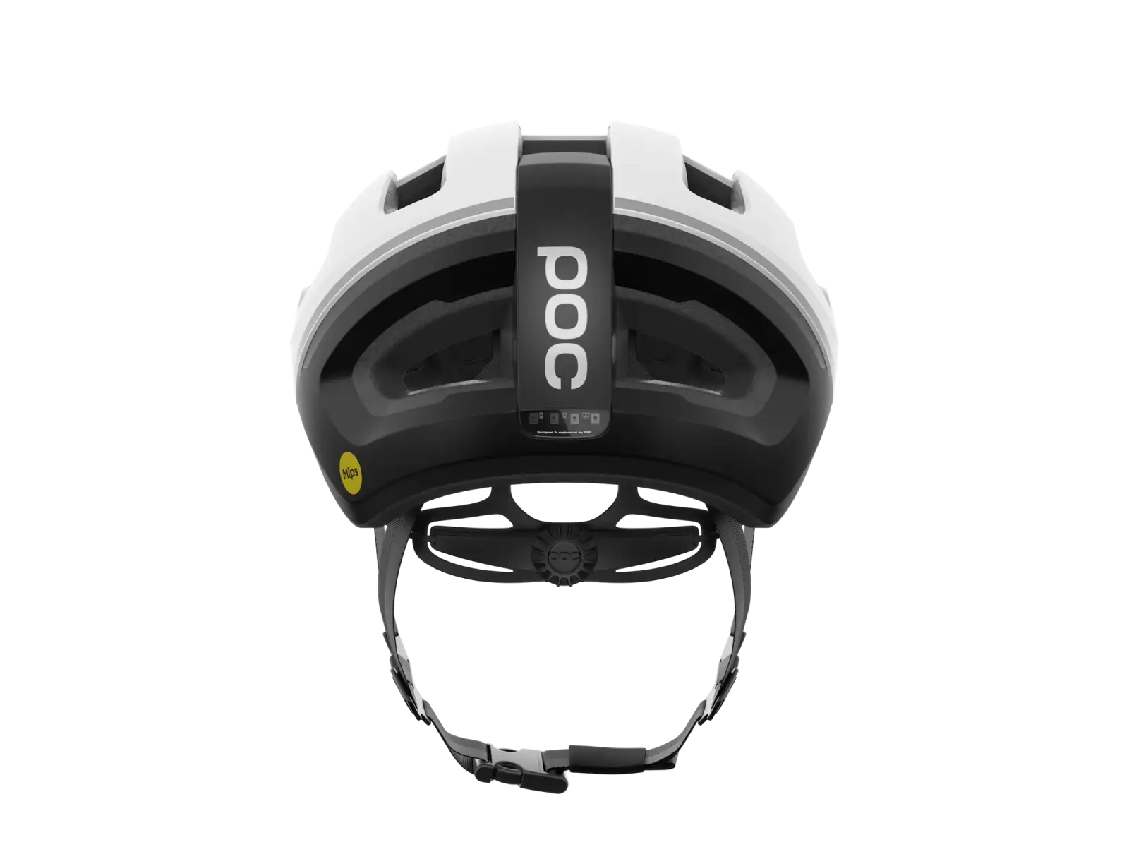 POC Omne Beacon MIPS Straßenhelm Hydrogen White Matt/Uranium Black Matt