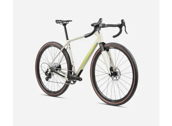Orbea Terra M21eTEAM 1X Gravel Fahrrad Ivory White/Spicy Lime