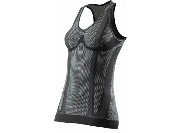 SIXS SMG Damen ärmelloses Shirt Carbon Schwarz.