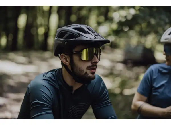 Force Epic Brille schwarz/gelb Spiegelglas