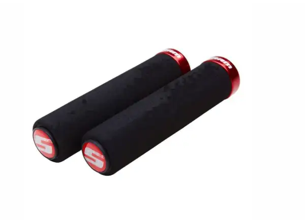 Sram Locking Schaumstoffgriffe 129 mm schwarz/rot