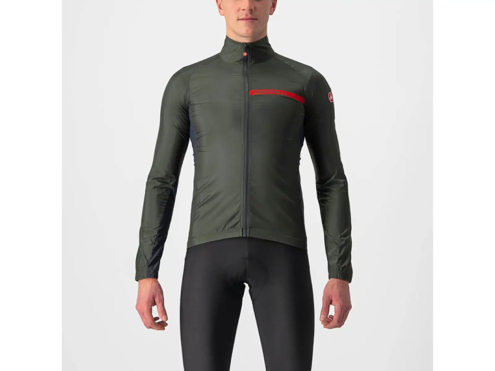Castelli Squadra Stretch Herrenjacke military green/gray