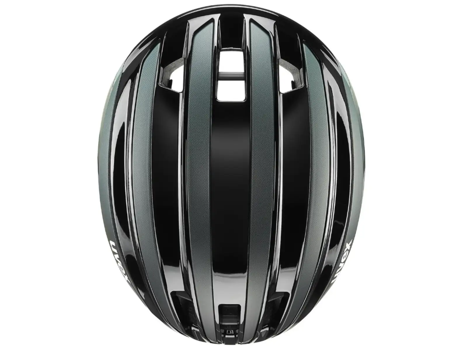 Uvex Surge Aero MIPS Rennradhelm Black/Sage Green Matt