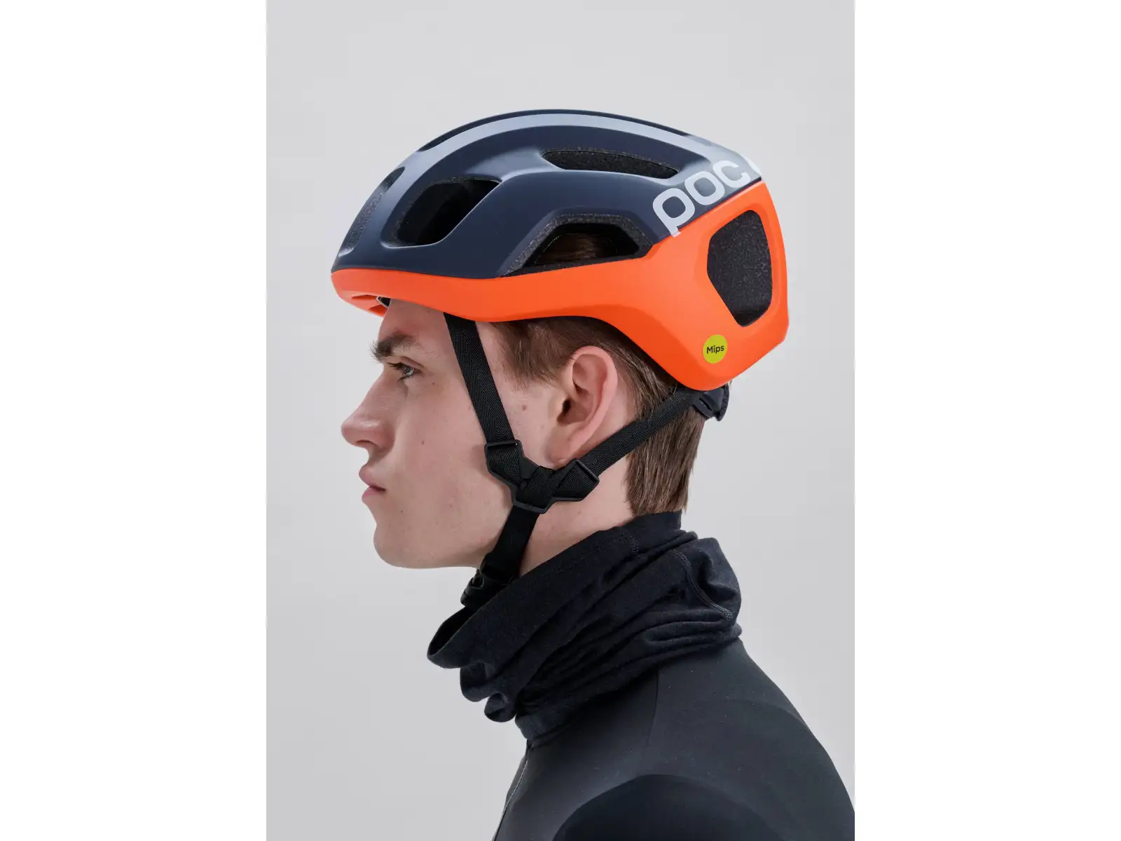 POC Ventral Air MIPS Helm Apatite Navy Matt/Fluo. Orange Matt/Hydrogen White